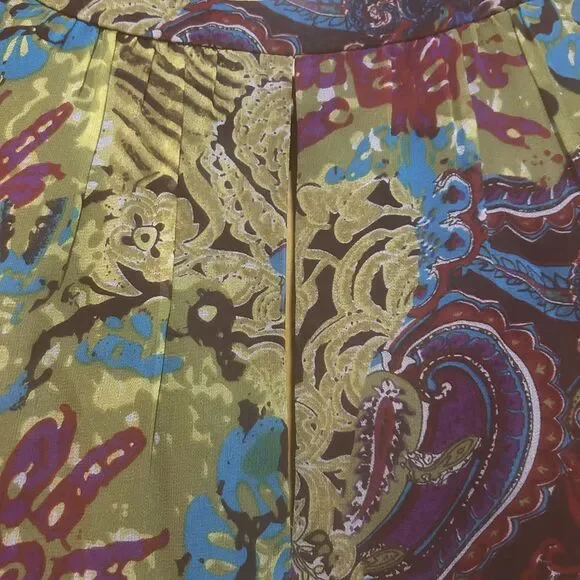 JS Boutique Womens Jeweled Babydoll Multicolor Silk Dress Size 6 Artsy Fairy - Picture 7 of 11